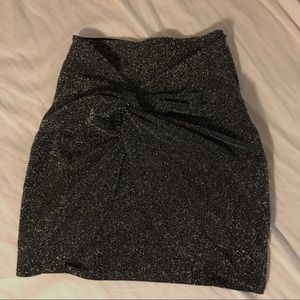 Glitter Mini Skirt
